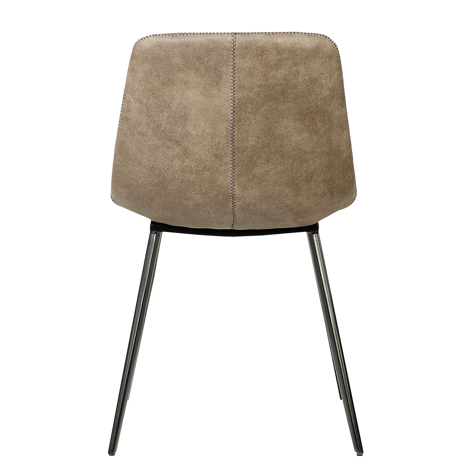 Ars manufacti Polsterstuhl Teini (2er-Set) - Microfaser / Stahl - Microfaser Colby: Vintage Cappuccino 5 Ars manufacti Polsterstuhl Teini (2er-Set) - Microfaser / Stahl - Microfaser Colby: Vintage Cappuccino – Bild 5