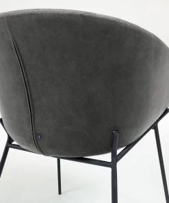 Norrwood Armlehnenstuhl Baxa II - Samt / Stahl - Schwarz - Grau -Deutschland Stühle Verkaufs-Shop 1000176896 190614 06442200049 GALLERYIMAGES P000000001000176896