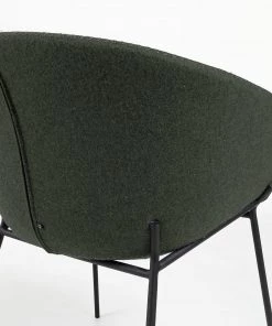 Norrwood Armlehnenstuhl Baxa I - Filz / Stahl - Dunkelgrün -Deutschland Stühle Verkaufs-Shop 1000176897 190614 06442200056 GALLERYIMAGES P000000001000176897