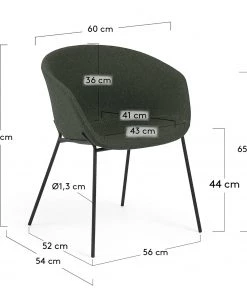 Norrwood Armlehnenstuhl Baxa I - Filz / Stahl - Dunkelgrün -Deutschland Stühle Verkaufs-Shop 1000176897 190614 06442300057 GALLERYIMAGES P000000001000176897