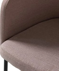 Mørteens Armlehnenstuhl Menly - Webstoff / Metall - Schwarz - Altrosa -Deutschland Stühle Verkaufs-Shop 1000179459 200121 14403100020 DETAILS P000000001000179459