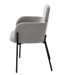 Mørteens Armlehnenstuhl Menly - Webstoff / Metall - Schwarz - Grau -Deutschland Stühle Verkaufs-Shop 1000179460 200121 14403200024 DETAILS P000000001000179460