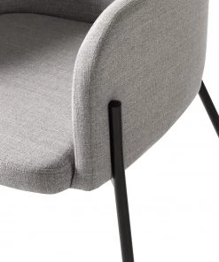 Mørteens Armlehnenstuhl Menly - Webstoff / Metall - Schwarz - Grau -Deutschland Stühle Verkaufs-Shop 1000179460 200121 14403200026 DETAILS P000000001000179460