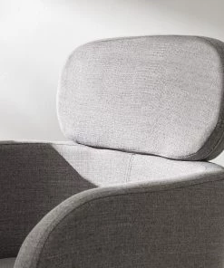 Mørteens Armlehnenstuhl Menly - Webstoff / Metall - Schwarz - Grau -Deutschland Stühle Verkaufs-Shop 1000179460 200122 12294700016 DETAILS P000000001000179460