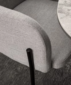 Mørteens Armlehnenstuhl Menly - Webstoff / Metall - Schwarz - Grau -Deutschland Stühle Verkaufs-Shop 1000179460 200122 12294700020 DETAILS P000000001000179460