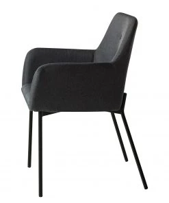 Mørteens Armlehnenstuhl Mehle - Webstoff / Metall - Schwarz - Anthrazit -Deutschland Stühle Verkaufs-Shop 1000179467 200131 13342900043 DETAILS P000000001000179467