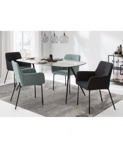 Mørteens Armlehnenstuhl Mehle - Webstoff / Metall - Schwarz - Anthrazit -Deutschland Stühle Verkaufs-Shop 1000179467 200310 11380400038 MOOD DETAILS P000000001000179467 mood