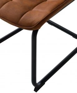 Fredriks Freischwinger Kemmel - Cognac - 2er Set -Deutschland Stühle Verkaufs-Shop 1000179472 200121 14403900074 DETAILS P000000001000179472