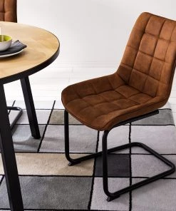 Fredriks Freischwinger Kemmel - Cognac - 2er Set -Deutschland Stühle Verkaufs-Shop 1000179472 200122 12294800050 MOOD DETAILS P000000001000179472 mood