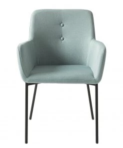 Mørteens Armlehnenstuhl Mehle - Webstoff / Metall - Schwarz - Mintgrün -Deutschland Stühle Verkaufs-Shop 1000179473 200131 13342900048 DETAILS P000000001000179473