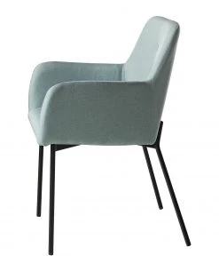 Mørteens Armlehnenstuhl Mehle - Webstoff / Metall - Schwarz - Mintgrün -Deutschland Stühle Verkaufs-Shop 1000179473 200131 13342900049 DETAILS P000000001000179473