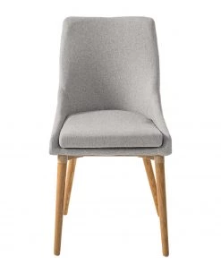 Mørteens Esszimmerstuhl Brea (2er-Set) - Webstoff / Esche massiv - Esche - Lichtgrau -Deutschland Stühle Verkaufs-Shop 1000183821 200131 13092300010 DETAILS P000000001000183821