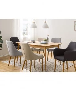 Mørteens Esszimmerstuhl Brea (2er-Set) - Webstoff / Esche massiv - Esche - Lichtgrau -Deutschland Stühle Verkaufs-Shop 1000183821 200207 09355200008 MOOD DETAILS P000000001000183821 mood