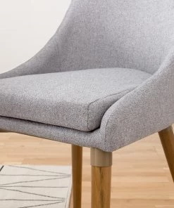 Mørteens Esszimmerstuhl Brea (2er-Set) - Webstoff / Esche massiv - Esche - Lichtgrau -Deutschland Stühle Verkaufs-Shop 1000183821 200207 09355200010 DETAILS P000000001000183821