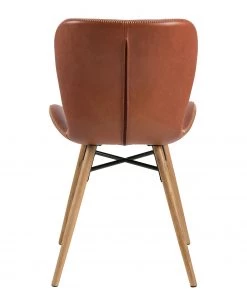 Mørteens Esszimmerstuhl Livaras IV - Kunstleder / Eiche massiv - Vintage Braun - 2er Set -Deutschland Stühle Verkaufs-Shop 1000183907 190911 16492500045 DETAILS P000000001000183907