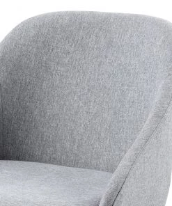 Mørteens Armlehnenstuhl Maadi (2er-Set) - Webstoff / Eisen - Hellgrau / Walnuss -Deutschland Stühle Verkaufs-Shop 1000184087 190812 13043100007 DETAILS P000000001000184087