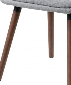 Mørteens Armlehnenstuhl Maadi (2er-Set) - Webstoff / Eisen - Hellgrau / Walnuss -Deutschland Stühle Verkaufs-Shop 1000184087 190812 13043100008 DETAILS P000000001000184087