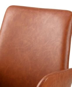 Fredriks Armlehnenstuhl Mailly II - drehbar - Kunstleder / Stahl - Braun / Schwarz -Deutschland Stühle Verkaufs-Shop 1000184099 190812 13043900083 DETAILS P000000001000184099