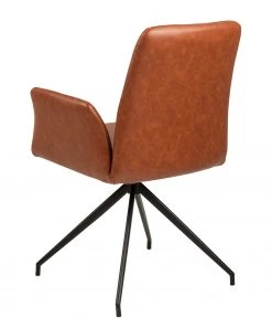 Fredriks Armlehnenstuhl Mailly II - drehbar - Kunstleder / Stahl - Braun / Schwarz -Deutschland Stühle Verkaufs-Shop 1000184099 200706 13401000002 DETAILS P000000001000184099