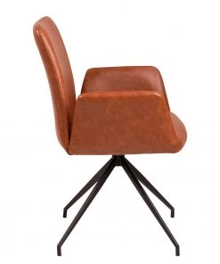 Fredriks Armlehnenstuhl Mailly II - drehbar - Kunstleder / Stahl - Braun / Schwarz -Deutschland Stühle Verkaufs-Shop 1000184099 200706 13401100003 DETAILS P000000001000184099