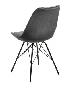 Fredriks Esszimmerstuhl Bonito (2er-Set) - Samt / Eisen - Schwarz - Dunkelgrau -Deutschland Stühle Verkaufs-Shop 1000184101 190812 13044100100 DETAILS P000000001000184101