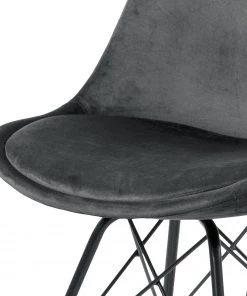 Fredriks Esszimmerstuhl Bonito (2er-Set) - Samt / Eisen - Schwarz - Dunkelgrau -Deutschland Stühle Verkaufs-Shop 1000184101 190812 13044100102 DETAILS P000000001000184101