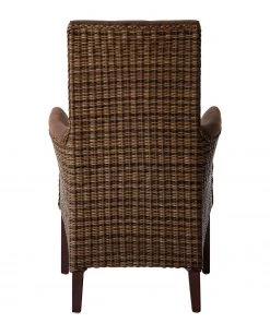 Ars Natura Armlehnenstuhl Esquina - Kunstleder / Rattan - Vintage Braun / Hellbraun meliert -Deutschland Stühle Verkaufs-Shop 1000184165 200206 10111300008 DETAILS P000000001000184165