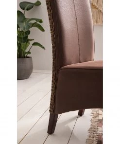 Ars Natura Esszimmerstuhl Julio (2er-Set) - Kunstleder / Rattan - Vintage Braun / Braun meliert -Deutschland Stühle Verkaufs-Shop 1000184166 200317 14454300002 DETAILS P000000001000184166
