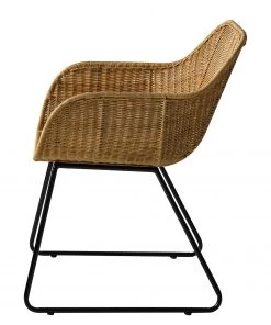 Ars manufacti Armlehnenstuhl Vuna - Rattan / Metall - Rattan Natur / Schwarz -Deutschland Stühle Verkaufs-Shop 1000184178 200317 14455800030 DETAILS P000000001000184178