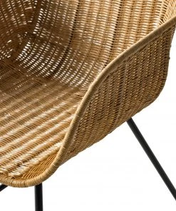 Ars manufacti Armlehnenstuhl Vuna - Rattan / Metall - Rattan Natur / Schwarz -Deutschland Stühle Verkaufs-Shop 1000184178 200317 14455900032 DETAILS P000000001000184178