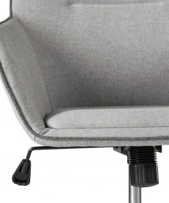 Fredriks Bürodrehstuhl Skabu - Webstoff / Metall - Chrom - Grau -Deutschland Stühle Verkaufs-Shop 1000184188 200207 09400300008 DETAILS P000000001000184188