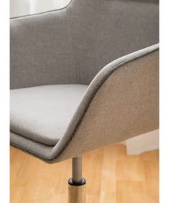 Fredriks Bürodrehstuhl Skabu - Webstoff / Metall - Chrom - Grau -Deutschland Stühle Verkaufs-Shop 1000184188 200909 06272900002 DETAILS P000000001000184188