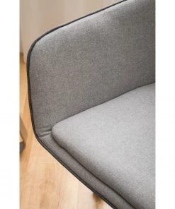 Fredriks Bürodrehstuhl Skabu - Webstoff / Metall - Chrom - Grau -Deutschland Stühle Verkaufs-Shop 1000184188 200909 06273000005 DETAILS P000000001000184188