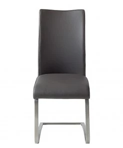 Fredriks Freischwinger Marco - Echtleder Gyda: Grau - 2er Set -Deutschland Stühle Verkaufs-Shop 1000188903 201021 10350400169 DETAILS P000000001000188903