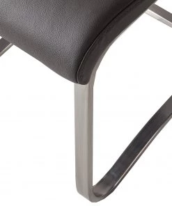 Fredriks Freischwinger Marco - Echtleder Gyda: Grau - 2er Set -Deutschland Stühle Verkaufs-Shop 1000188903 201021 10350600172 DETAILS P000000001000188903