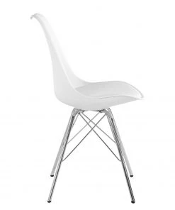 Norrwood Esszimmerstuhl Beatty (2er-Set) - Weiß - Chrom glänzend -Deutschland Stühle Verkaufs-Shop 1000189803 191119 12530400144 DETAILS P000000001000189803