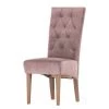 Red Living Polsterstuhl Selda II - Samt / Buche massiv - Mauve