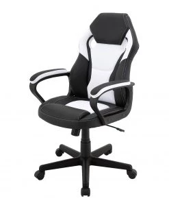 Furnitive Gaming Chair Murol - Kunstleder & Mesh / Kunststoff - Weiß / Schwarz