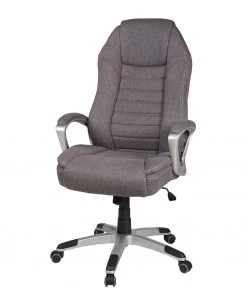 Duo Collection Bürodrehstuhl Dirk - Webstoff / Nylon - Dunkelgrau / Silber