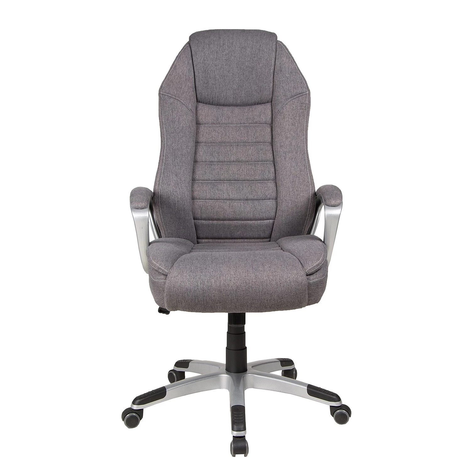 Duo Collection Bürodrehstuhl Dirk - Webstoff / Nylon - Dunkelgrau / Silber 2 Duo Collection Bürodrehstuhl Dirk - Webstoff / Nylon - Dunkelgrau / Silber – Bild 2