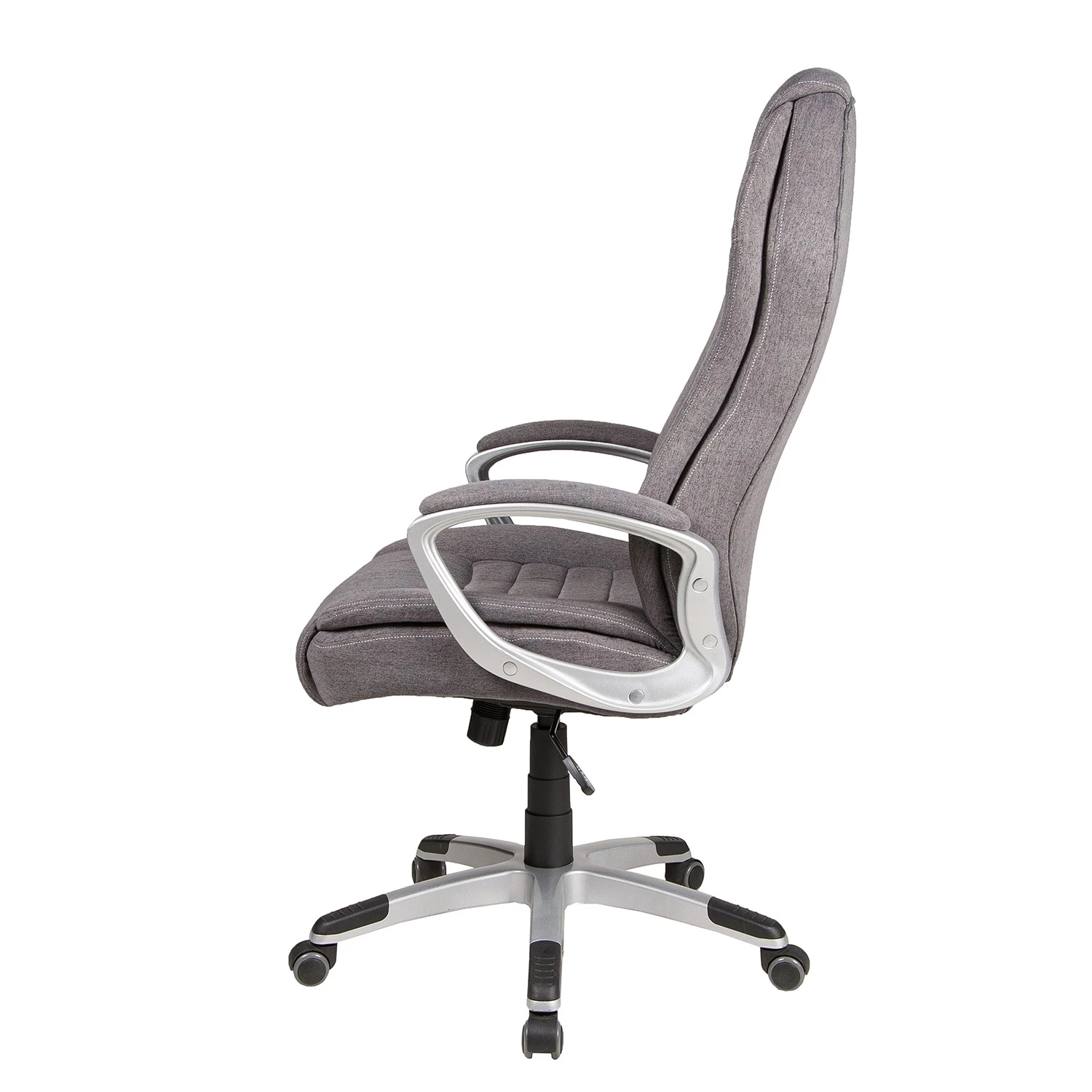 Duo Collection Bürodrehstuhl Dirk - Webstoff / Nylon - Dunkelgrau / Silber 3 Duo Collection Bürodrehstuhl Dirk - Webstoff / Nylon - Dunkelgrau / Silber – Bild 3