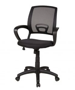 Duo Collection Bürodrehstuhl Tom - Netzstoff / Nylon - Schwarz - Schwarz