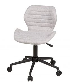 Duo Collection Bürodrehstuhl Marie II - Webstoff / Stahl - Hellgrau / Schwarz