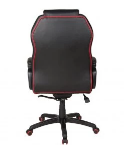 Duo Collection Bürodrehstuhl Maik XXL - Kunstleder / Nylon - Rot / Schwarz -Deutschland Stühle Verkaufs-Shop 1000198947 200127 16101900037 DETAILS P000000001000198947