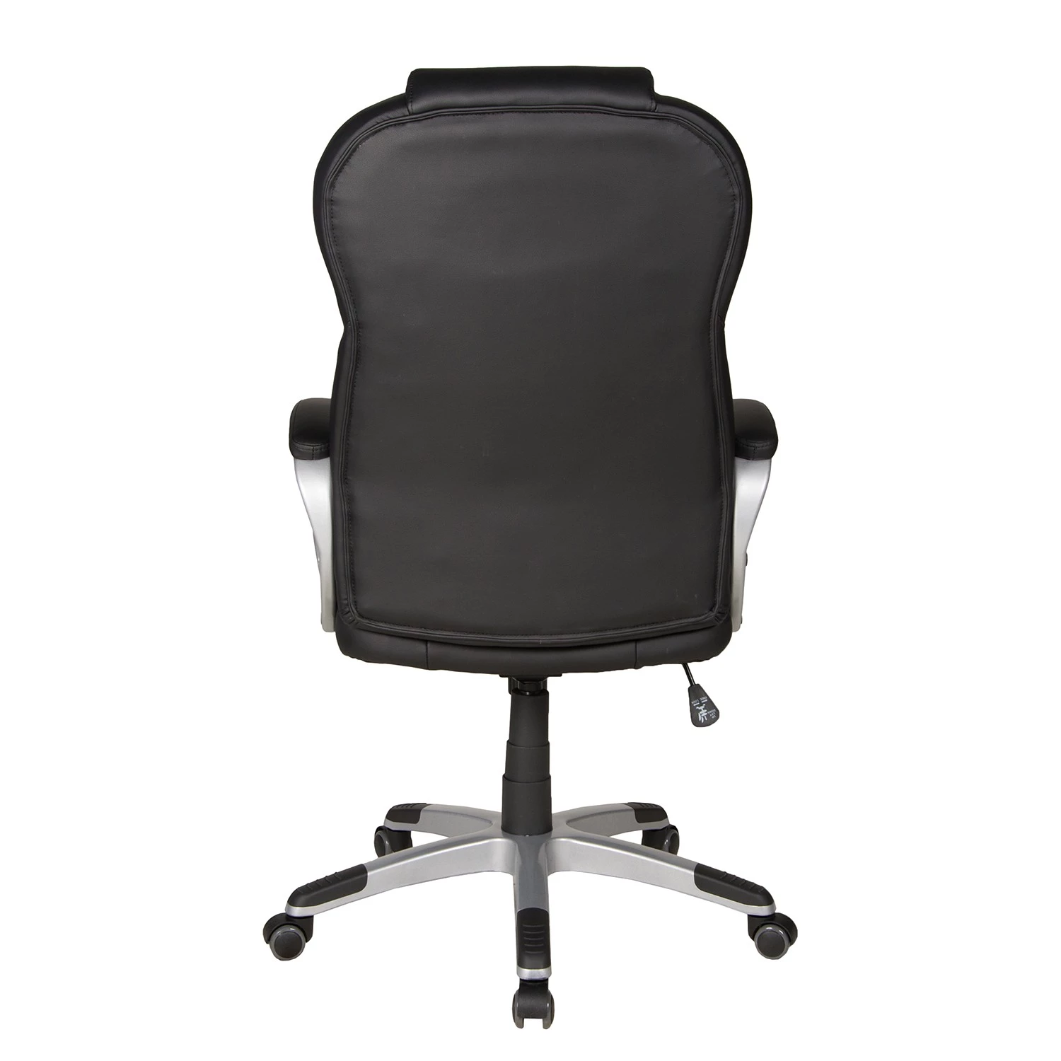 Duo Collection Bürodrehstuhl Julius - Kunstleder / Nylon - Schwarz / Silber 4 Duo Collection Bürodrehstuhl Julius - Kunstleder / Nylon - Schwarz / Silber – Bild 4