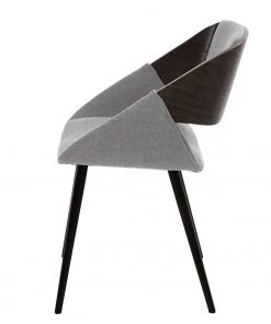 Norrwood Polsterstuhl Zempin - Webstoff / Metall - Walnuss Dekor - Lichtgrau -Deutschland Stühle Verkaufs-Shop 1000200199 200206 07392400003 DETAILS P000000001000200199