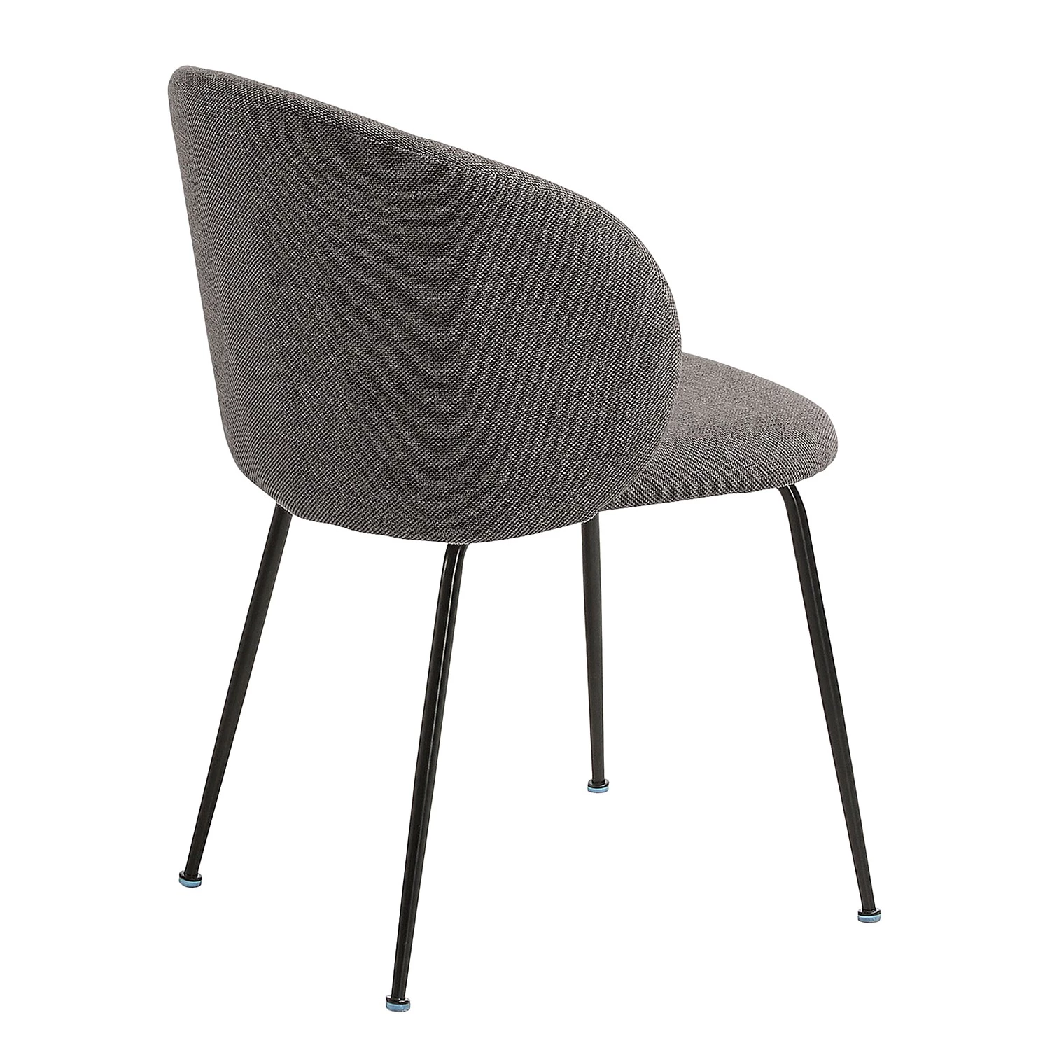 Norrwood Polsterstuhl Mellis (2er-Set) - Strukturstoff / Metall - Schwarz - Dunkelgrau 5 Norrwood Polsterstuhl Mellis (2er-Set) - Strukturstoff / Metall - Schwarz - Dunkelgrau – Bild 5