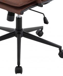 Ars manufacti Bürostuhl Buyck - Microfaser / Metall - Vintage Braun / Matt Schwarz -Deutschland Stühle Verkaufs-Shop 1000201104 200206 10591300008 DETAILS P000000001000201104