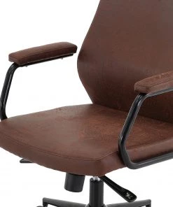 Ars manufacti Bürostuhl Byram - Microfaser / Metall - Vintage Braun / Matt Schwarz -Deutschland Stühle Verkaufs-Shop 1000201105 200206 10591300011 DETAILS P000000001000201105