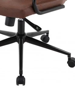 Ars manufacti Bürostuhl Byram - Microfaser / Metall - Vintage Braun / Matt Schwarz -Deutschland Stühle Verkaufs-Shop 1000201105 200206 10591300012 DETAILS P000000001000201105